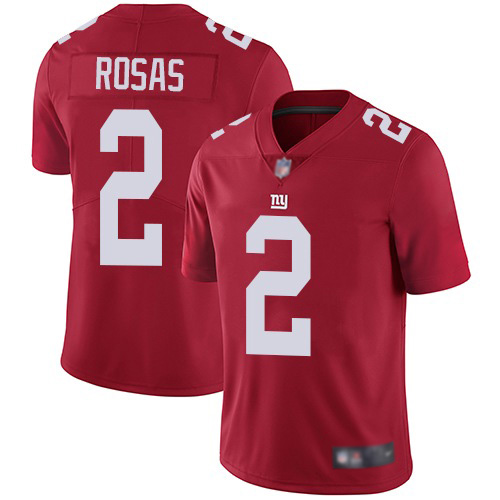 Men New York Giants #2 Aldrick Rosas Red Limited Red Inverted Legend Football NFL Jersey